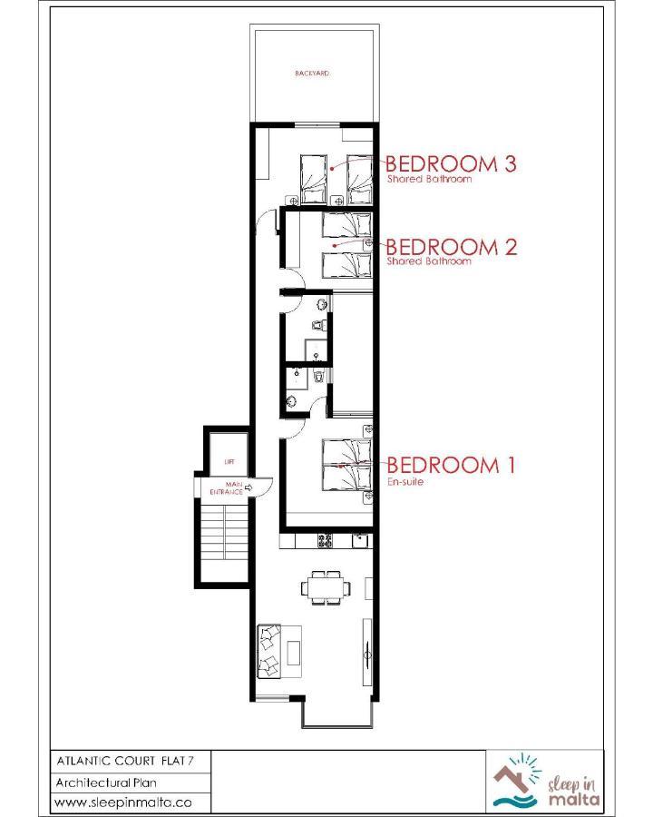 F7 Room 2, Private Bedroom Two Single Beds Shared Bathroom In Shared Flat مسيدا المظهر الخارجي الصورة